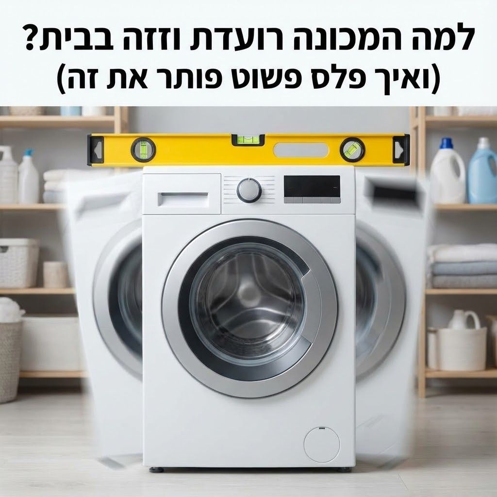 למה המכונה רועדת וזזה בבית? (ואיך פלס פשוט פותר את זה)