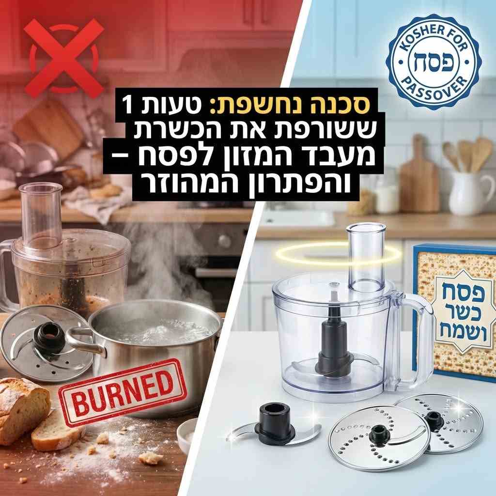 איך מכשירים מעבד מזון לפסח? המדריך המלא, הבטוח והפרקטי