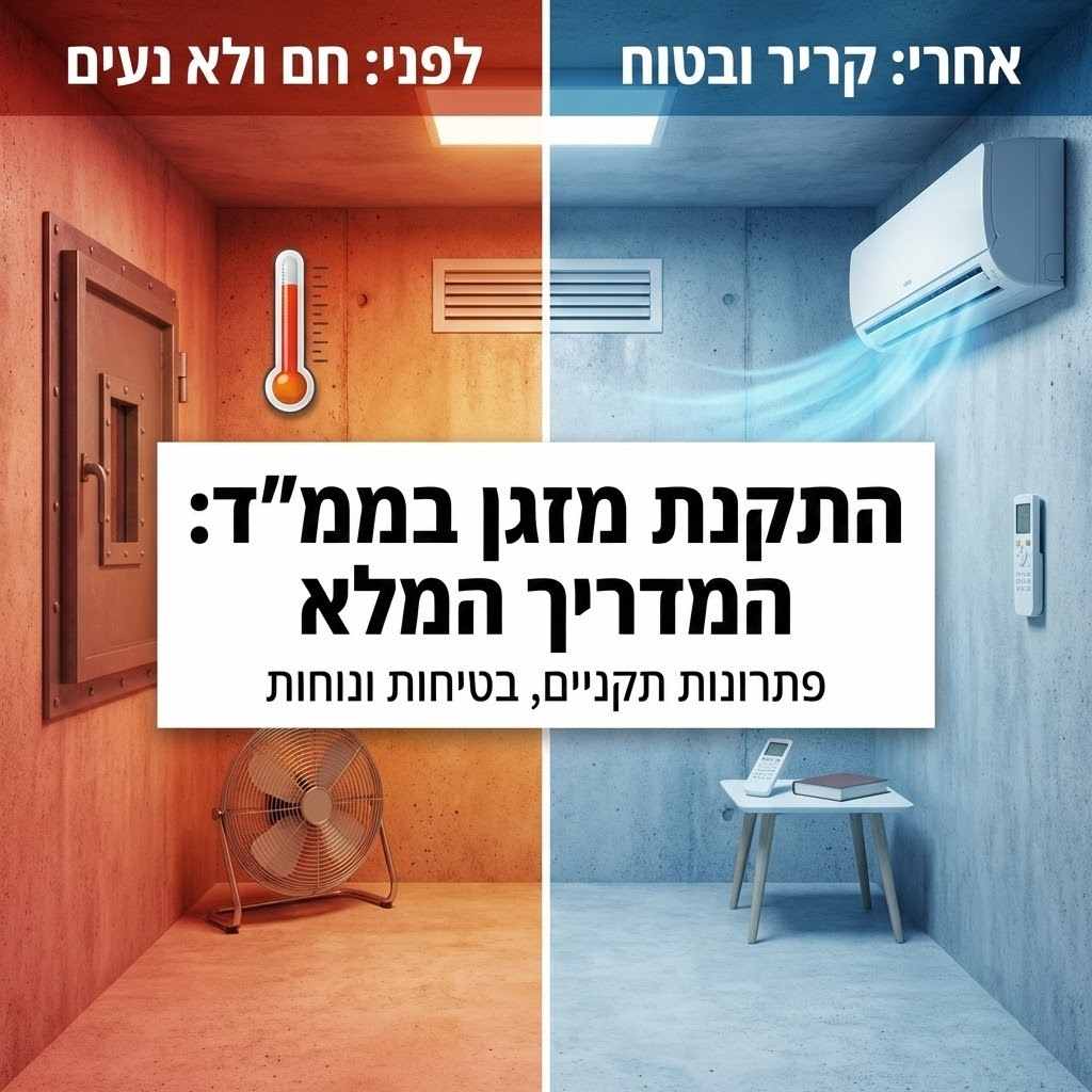 המדריך המלא והבטוח להתקנת מזגן בממ"ד: קרירות מבלי להתפשר על ביטחון