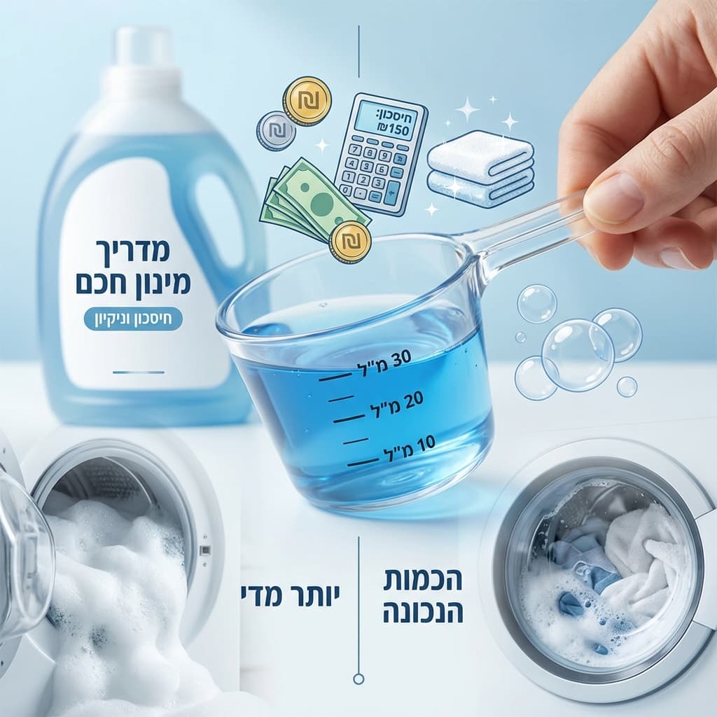 כמה אבקת כביסה באמת צריך לשים? המדריך שיחסוך לכם כסף