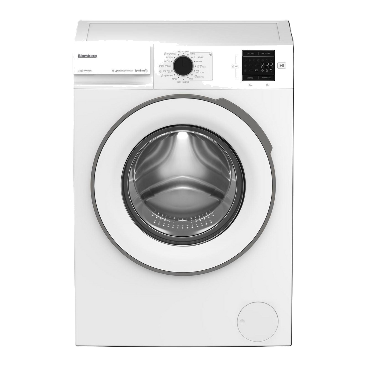 מכונת כביסה  בלומברג  8 ק"ג 1200 סל"ד  Blomberg BB8107UM
