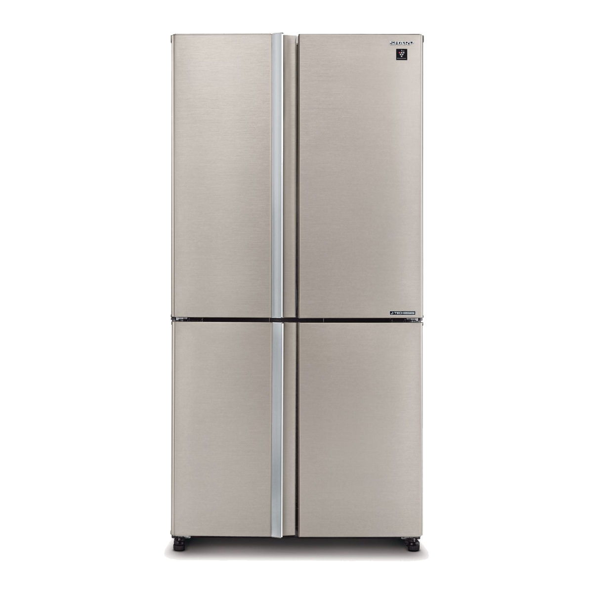מקרר שארפ 4 דלתות מהדרין 608 ליטר צבע סילבר  Sharp SJ-9260-BS