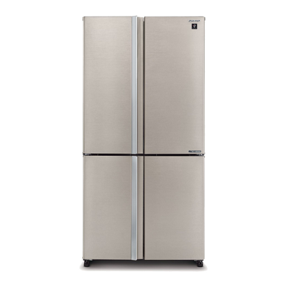 מקרר שארפ 4 דלתות מהדרין 608 ליטר צבע סילבר  Sharp SJ-9260-BS
