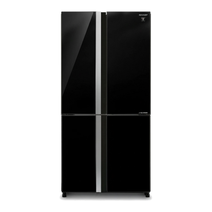 מקרר שארפ 4 דלתות מהדרין 608 ליטר צבע שחור Sharp SJ-9260-BK