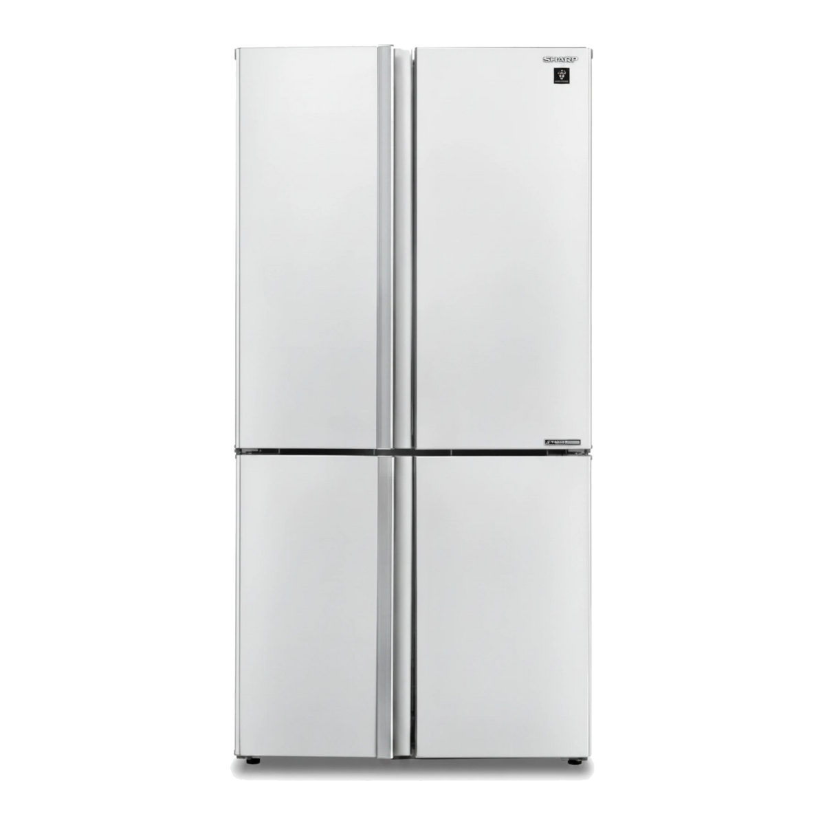 מקרר שארפ 4 דלתות מהדרין 611 ליטר לבן Sharp SJ-9270-WH יצרן קוביות קרח
