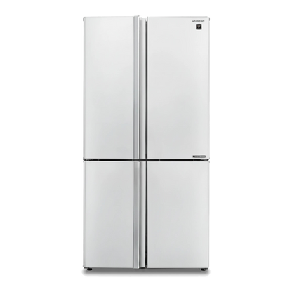 מקרר שארפ 4 דלתות מהדרין 611 ליטר לבן Sharp SJ-9270-WH יצרן קוביות קרח