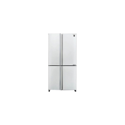 מקרר שארפ 4 דלתות מהדרין 611 ליטר לבן Sharp SJ-9270-WH יצרן קוביות קרח
