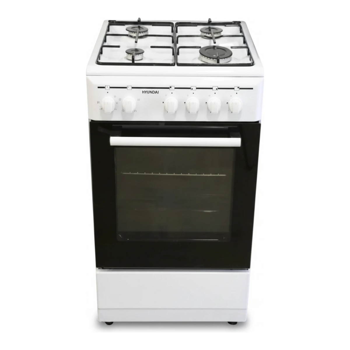 תנור משולב כיריים גז רוחב צר 4 להבות  Eco Euro HAO-5560 בצבע לבן