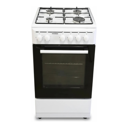 תנור משולב כיריים גז רוחב צר 4 להבות  Eco Euro HAO-5560 בצבע לבן