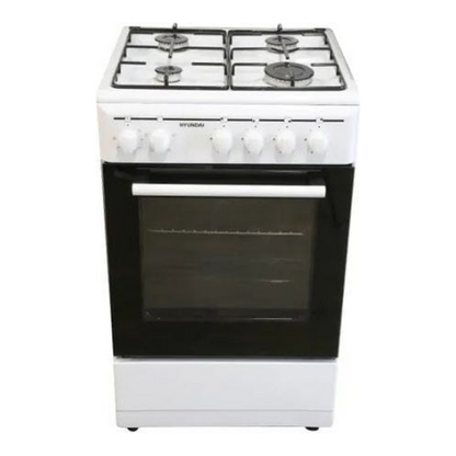 תנור משולב כיריים גז רוחב צר 4 להבות  Eco Euro HAO-5560 בצבע לבן