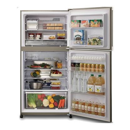 מקרר שארפ מקפיא עליון Sharp מהדרין  556 ליטר  לבן  SJ-3655-WH