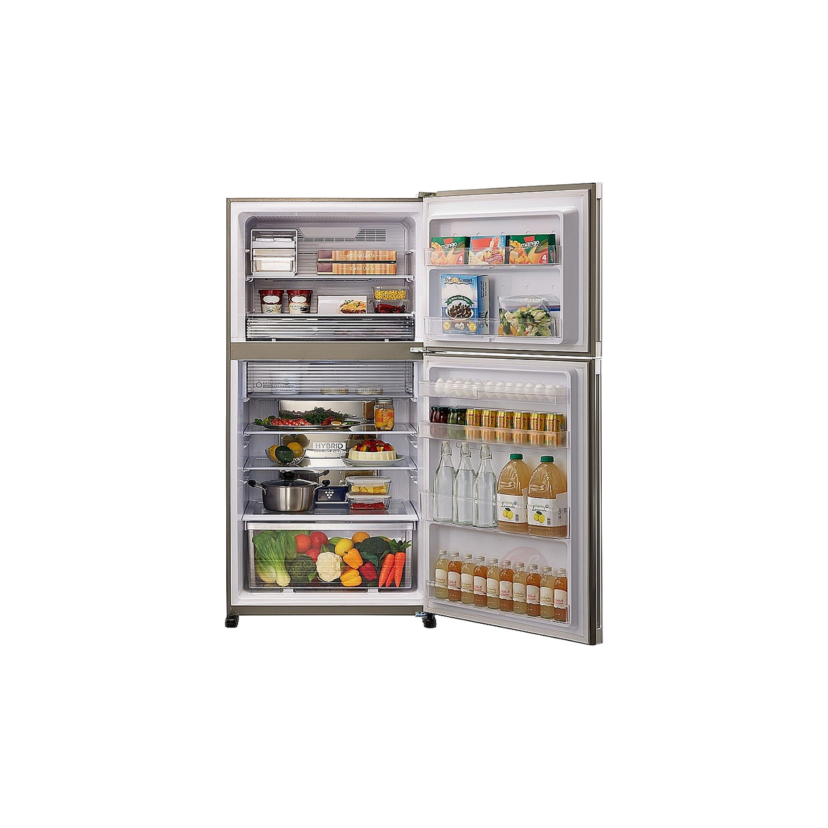 מקרר שארפ מקפיא עליון Sharp מהדרין  556 ליטר  לבן  SJ-3655-WH