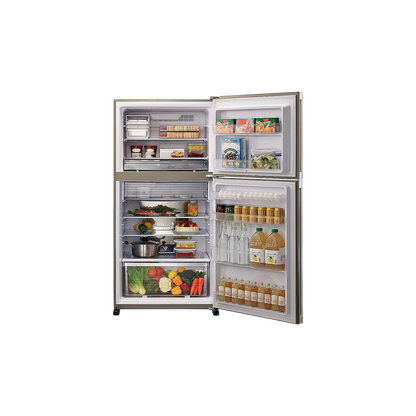 מקרר שארפ מקפיא עליון Sharp מהדרין  556 ליטר  לבן  SJ-3655-WH