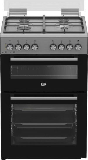 תנור  בקו דו־תאי משולב כיריים גז BEKO KFDM6126BX  נירוסטה, בנפח כולל של 110 מהדרין בדץ העדה החרדית