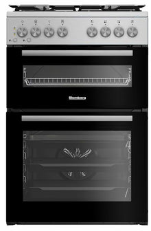 תנור  בלומברג דו־תאי משולב כיריים גז Blomberg HDWN 7100IX  נירוסטה, מהדרין בד"ץ העדה החרדית