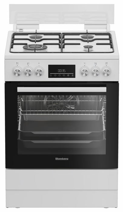 תנור משולב גז בלומברג לבן 65 ליטר  Blomberg HGN8335W