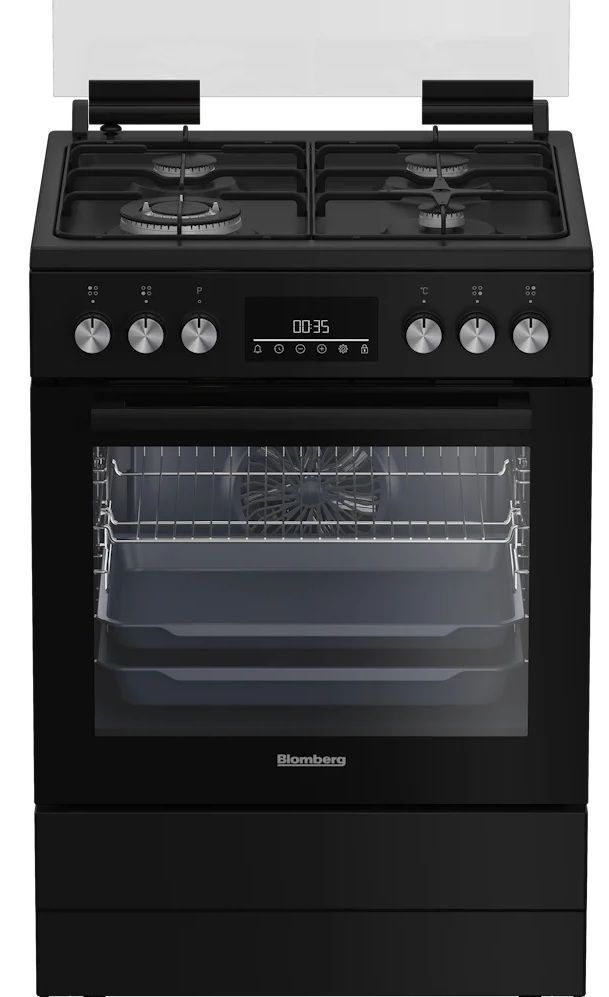 תנור משולב גז בלומברג שחור 65 ליטר Blomberg HGN9335Z