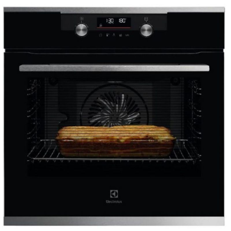 תנור אלקטרולוקס פירוליטי בנוי Electrolux EOP7528X  נירוסטה, טריקה שקטה מסילות טלסקופיות תוצרת גרמניה