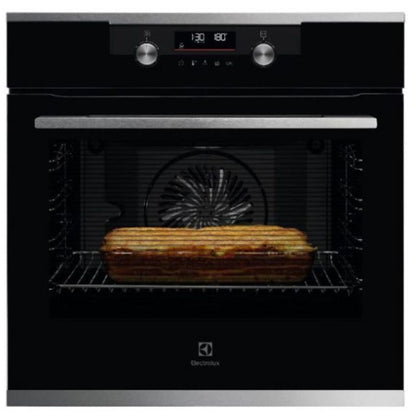 תנור אלקטרולוקס פירוליטי בנוי Electrolux EOP7528X  נירוסטה, טריקה שקטה מסילות טלסקופיות תוצרת גרמניה