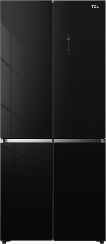 מקרר TCL C635CD BG זכוכית שחורה — חזית