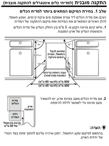 SDWi1060 שרטוט התקנה