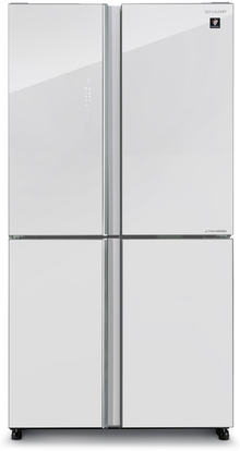מקרר שארפ SJ-8590WH — חזית לבנה; מקור: התמונה 8590.-WH-scaled.jpg בגלריית היבואן SJ-8590