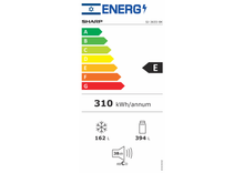תווית אנרגיה שארפ SJ-3655-BK — דירוג E